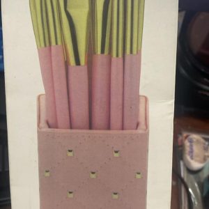 SET DE 12 BROCHAS CON ENVASE ROSADO