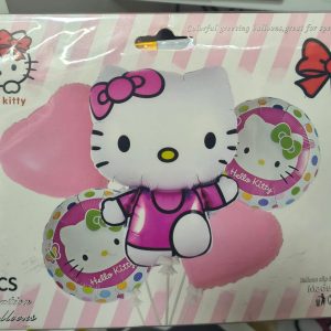 5 GLOBOS BALLONES HELLO KITTY