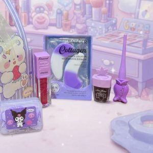 SET DE MAQUILLAJE COLOR MORADO