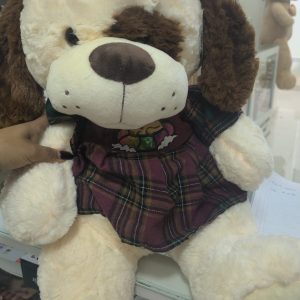 PERRITO PELUCHE VESTIDO