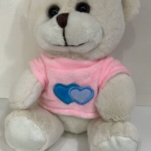 PELUCHE BLANCO CON CAMISA ROSA