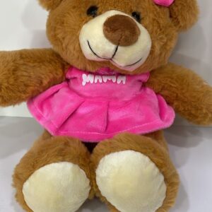 PELUCHE CON VESTIDO ROSA