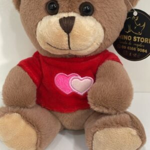PELUCHE LLAVERO OSITO CON CAMISA ROJA
