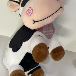PELUCHE VAQUITA CON BUFANDA AMARILLA