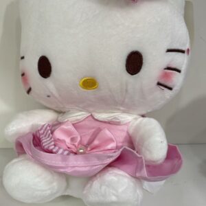 PELUCHE HELLO KITTY CON MOÑO ROSADO