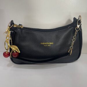CARETERA NEGRA FASHION BAG LLAVERO CON CEREZAS