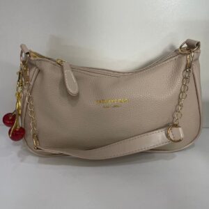 CARETERA FASHION BAG CAFE CON LLAVERO DE CEREZAS