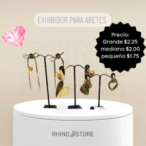 EXHIBIDOR GRANDE NEGRO PARA ARETES