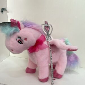 UNICORNIO CON VARITA COLOR ROSA