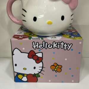 TAZA HELLO KITTY ROSADA Y ROJA