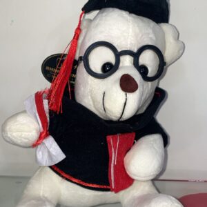 PELUE BLANCO Y CAFE DE GRADUACION CON LENTES Y VIRETE