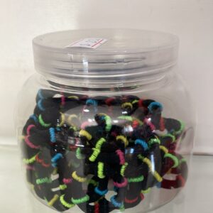 MOÑOS NEGROS CON DETALLES DE COLORES
