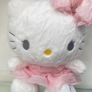 PELUCHE HELLO KITTY CON MOÑO DE CEREZA 28CM