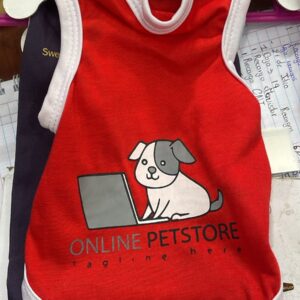 CAMISETA PARA PERRO TELA DELGADA ROJA