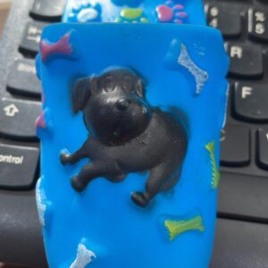 JUGUETE PARA MASCOTAS EN FORMA DE PANTUFLA AZUL