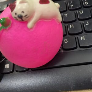 JUGUETE PARA MASCOTAS EN FORMA DE LIMON CON GATO