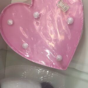 LAMPARA ROSA DE CORAZON