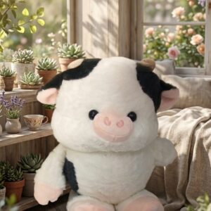 PELUCHE VAQUITA BLANCA QUE CORRE