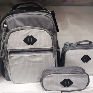 SET MOCHILA PLOMA 3 PIEZAS NIÑO