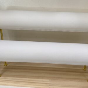 EXHIBIDOR DE 2 NIVELES COLOR BLANCO PARA RELOJS Y PULSERAS