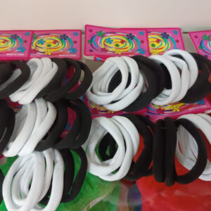 MOÑOS ELASTICOS BLANCOS Y NEGROS