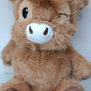 PELUCHE VAQUITA COLOR CAFE 35CM