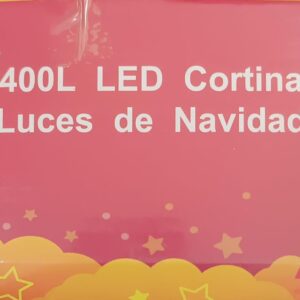 LUCES 400L LED CORTINA LUCES DE NAVIDAD COLOR BLANCA