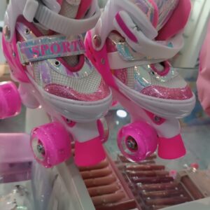 PATINES ROSADOS 4 RUEDAS