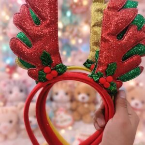 DIADEMAS DE RENO ESCARCHADAS