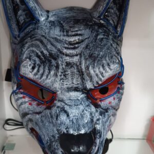 MASCARA DE LOBO CON LUCES