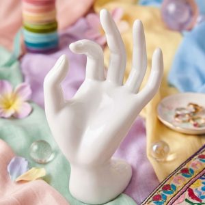EXHIBIDOR MANO BLANCO 16CM